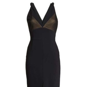 Deep v Harlen cocktail dress Sz med